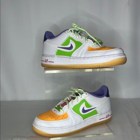 NIKE AIR FOCE 1 LV8 GS FRUIT COLORS KIDS SNEAKER FTL06-010 - Picture 1 of 7